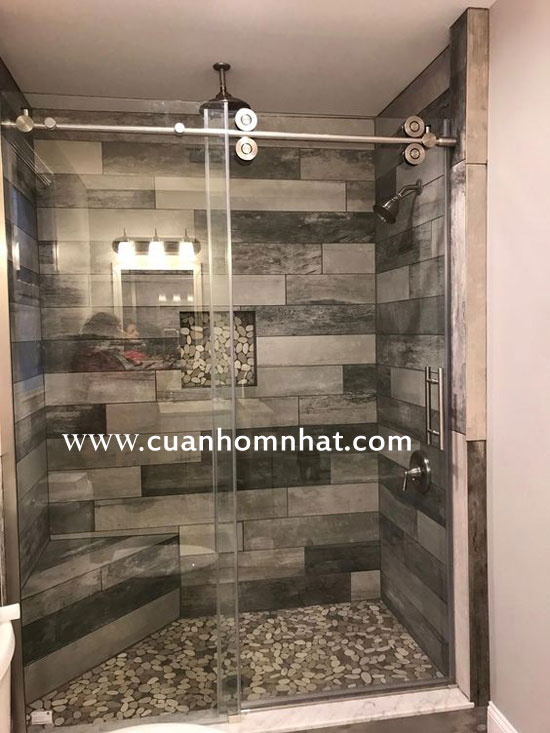 Cửa lùa treo phòng tắm đứng Cửa lùa treo phòng tắm đứng