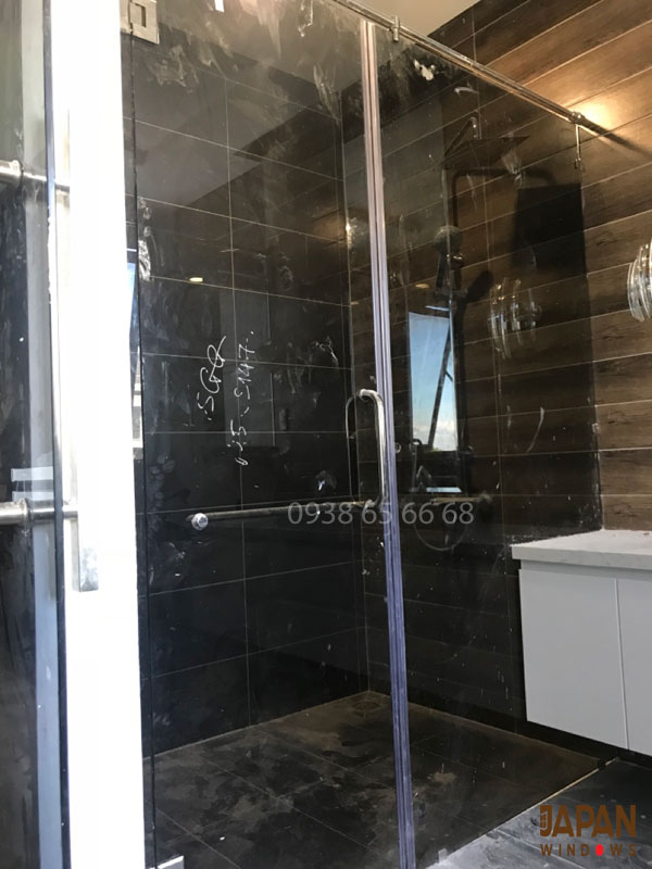 phòng tắn kính 10ly màu xanh đen cường lực phòng tắn kính 10ly màu xanh đen cường lực